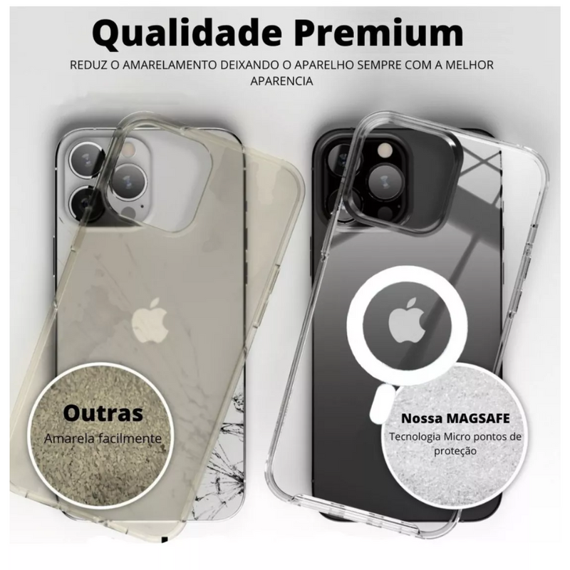 CASE TRANSPARENTE COM MAGSAFE |IPHONE 15 PRO MAX|