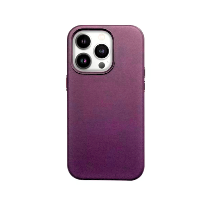 MAGSAFE ROXO EM COURO |IPHONE 15 PRO MAX|