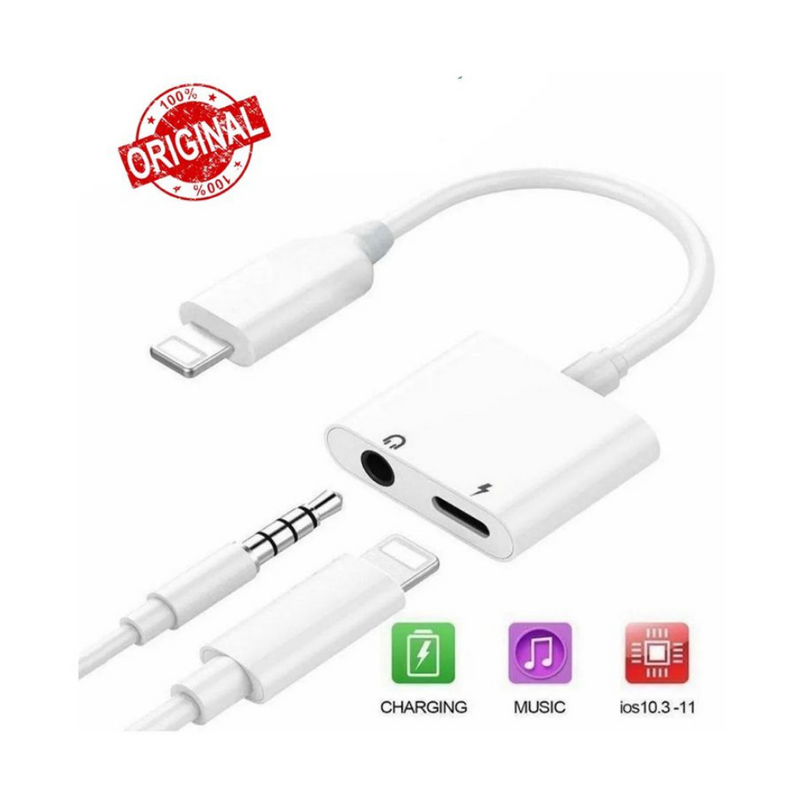 ADAPTADOR IPHONE FONE DE OUVIDO CARREGADOR ZHQ09