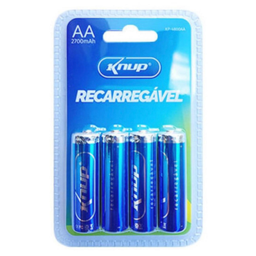 PILHA RECARREGÁVEL KNUP AA 2700mAh KP-4800AA 12V