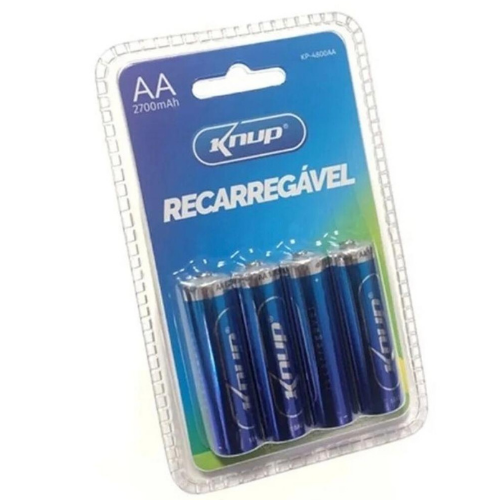 PILHA RECARREGÁVEL KNUP AA 2700mAh KP-4800AA 12V