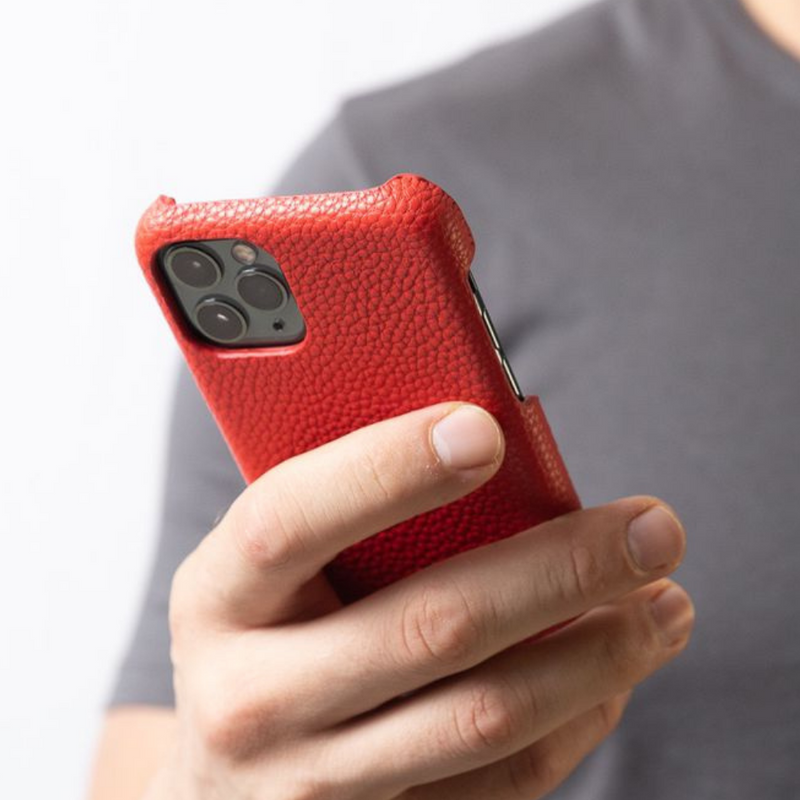 COURO VERMELHO |IPHONE 13 PRO MAX|